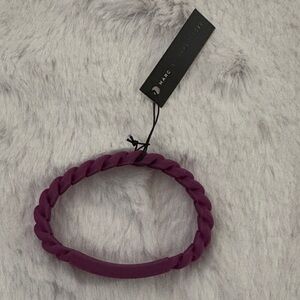 Marc Jacobs Braided Silicone Headband in Plum